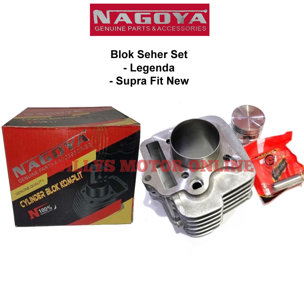 Blok Seher Legenda Supra Fit New SET Piston NAGOYA / Boring Legenda