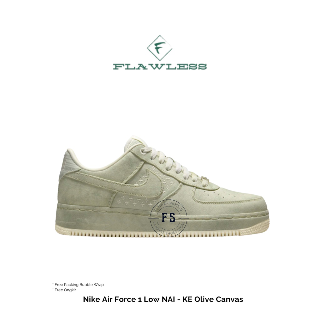 Nike Air Force 1 Low NAI - KE Olive Canvas BNIB