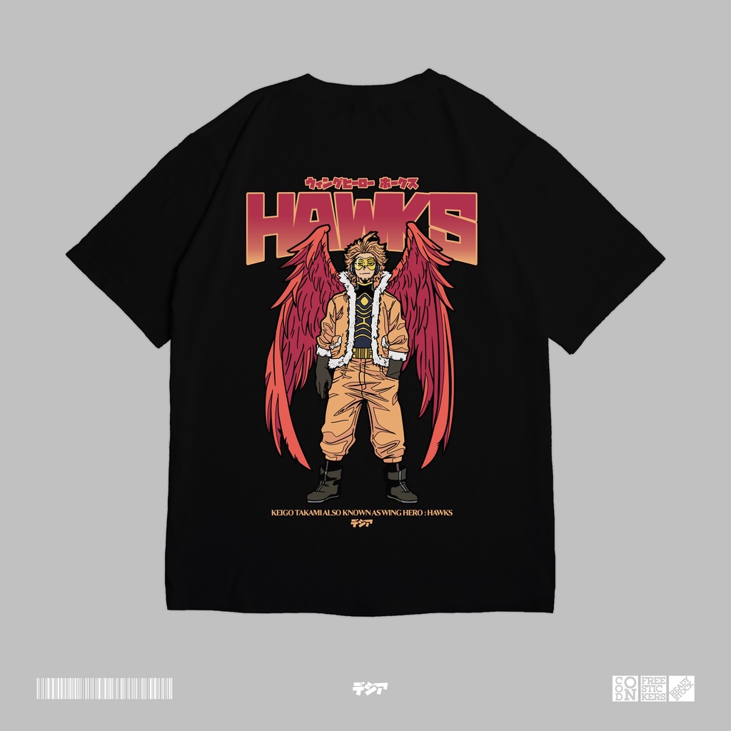 Hawks Keigo Takami No 2 Boku no Hero Academia My Hero Academy Kaos Anime Manga Baju Jepang DJA Cloth
