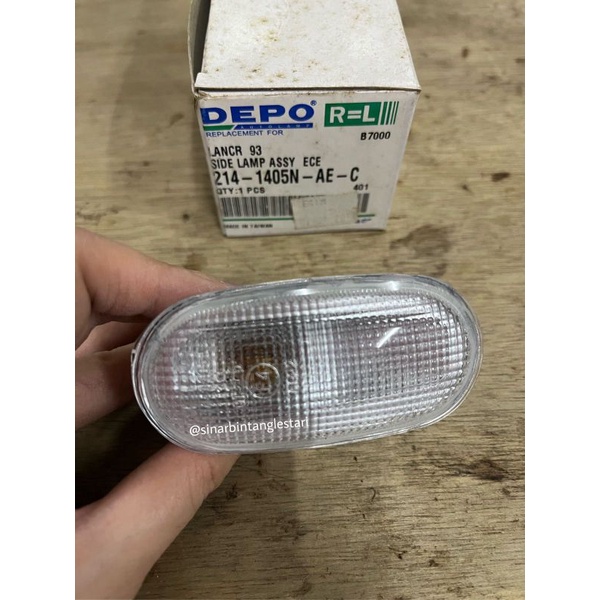 Lampu Sayap / Side Lamp Lancer 93, Strada, Triton, Evo 3, Pajero Clear Lens Depo