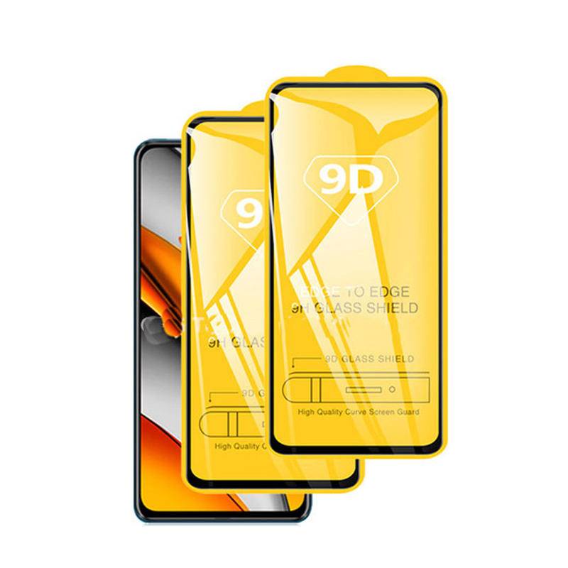 2pcs Pelindung Layar Tempered Glass 9D Curved Untuk Xiaomi Redmi Note 7 8 8T 9 10 11 9s 10s Pro 11 11T 10 12 Lite Poco X3