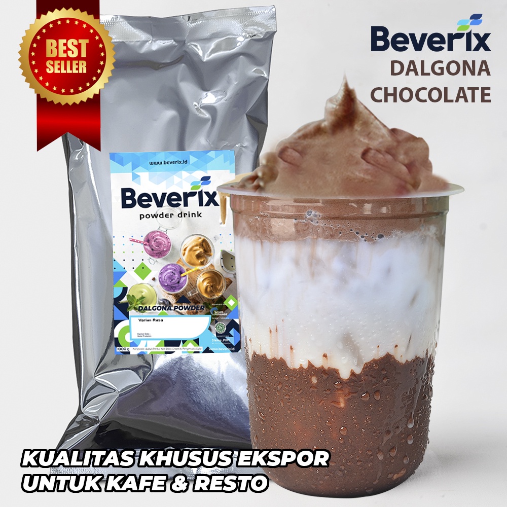 

Bubuk Dalgona Rasa Coklat Chocolate Beverix Powder Drink Kemasan 500 gram