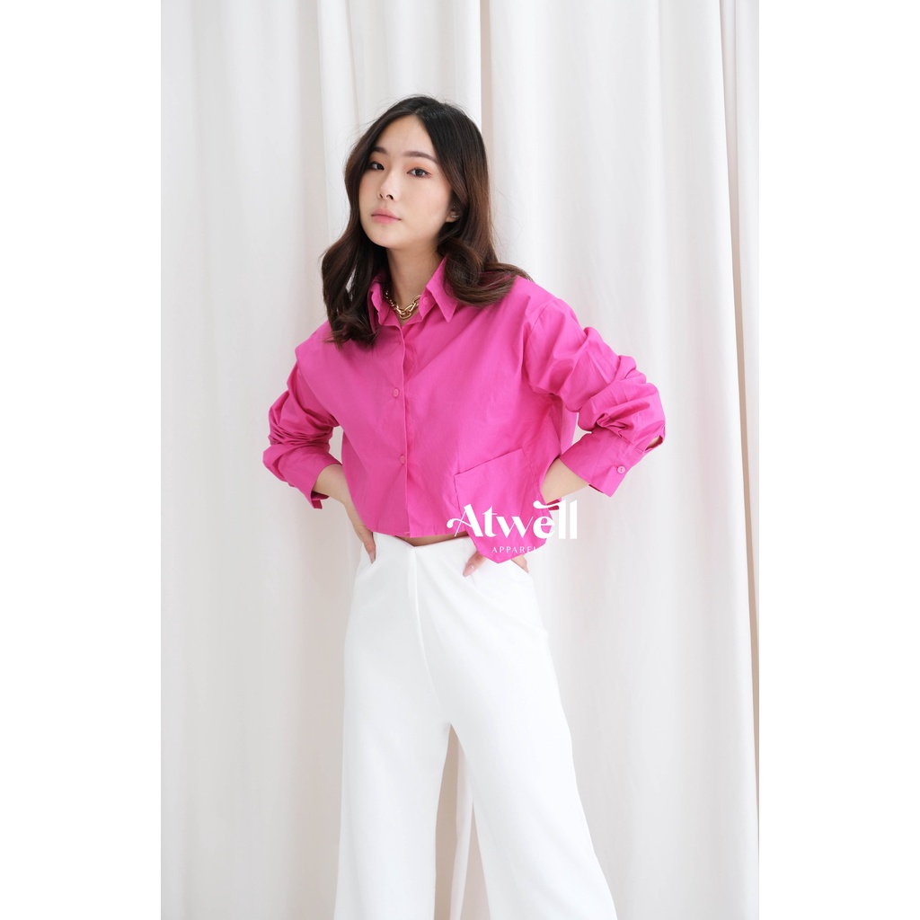 Basile Crop Shirt with Pocket