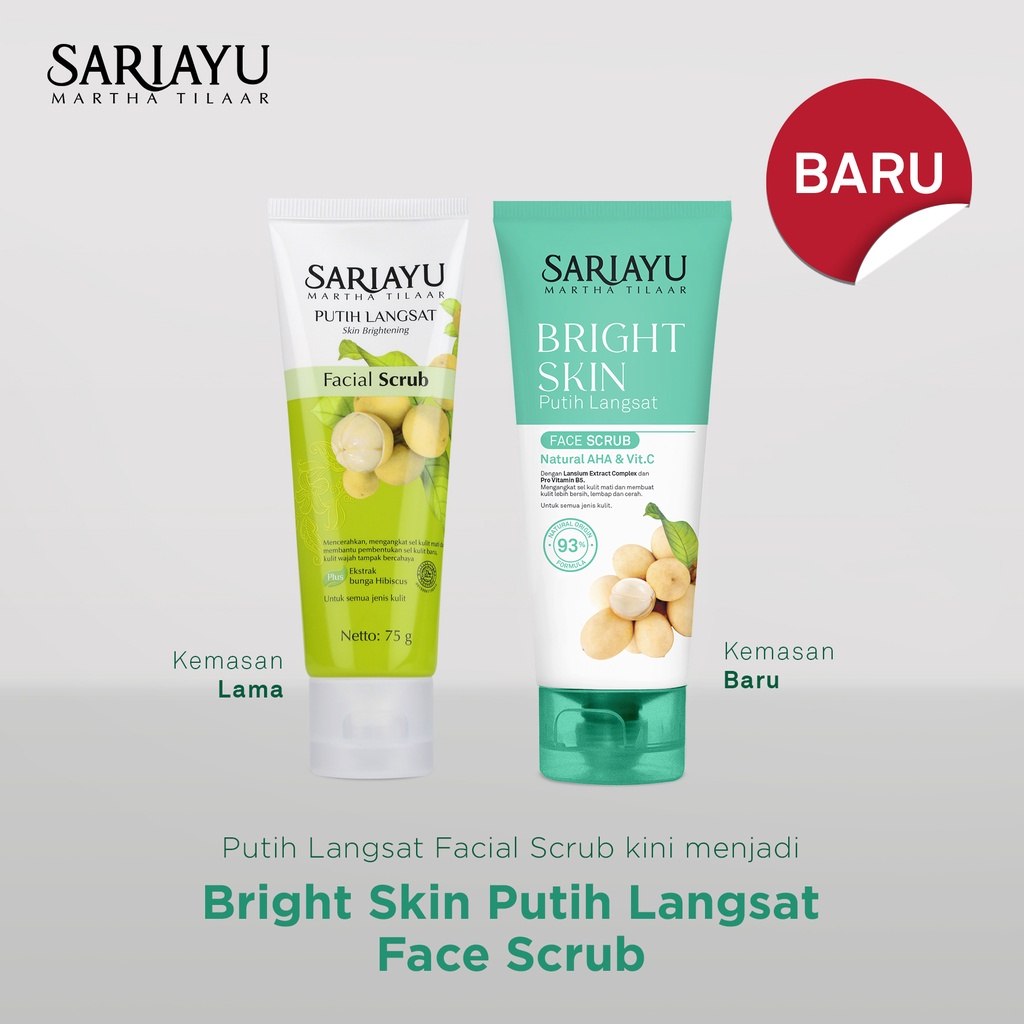 Sariayu Putih Langsat Facial Scrub 75gr