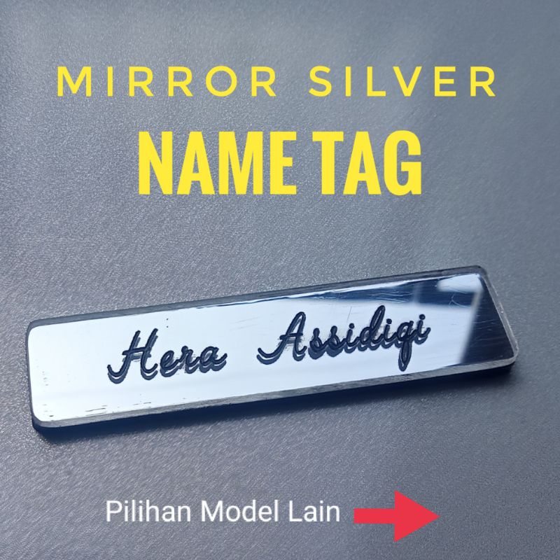 Mirror Name Tag Cemiti &amp; Magnet