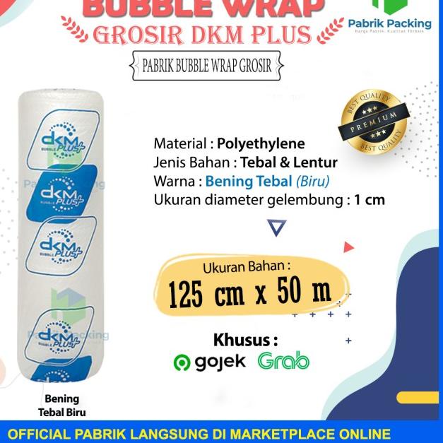

PLASTIK BUBBLE WRAP BENING TEBAL 125 CM x 50 M DELKOMAS