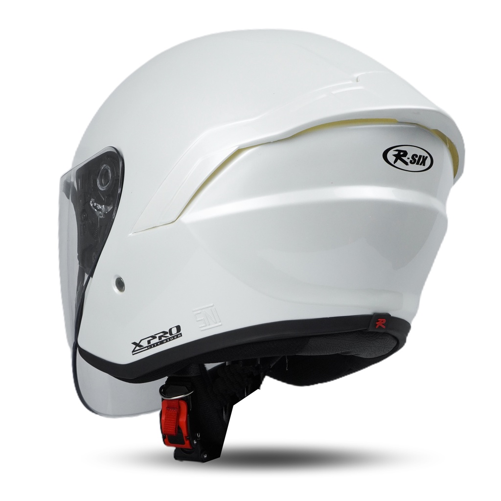 HELM RSIX XPRO POLOS SOLID DEWASA SNI X-PRO TERBARU VISOR BENING