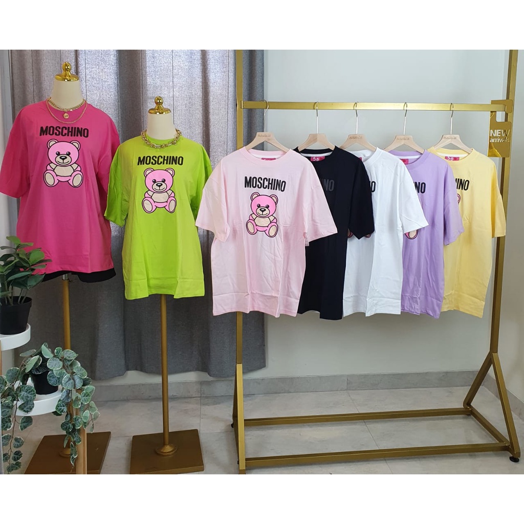 TSHIRT MOSCHINOO OVERSIZE UNISEX IMPORT BANGKOK / ATASAN OVERSIZE NOB