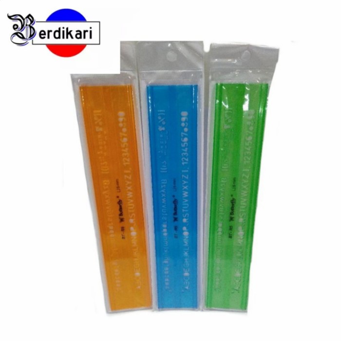 

/////] Penggaris Mal Huruf Butterfly BT-R5 5 mm Sablon Abjad