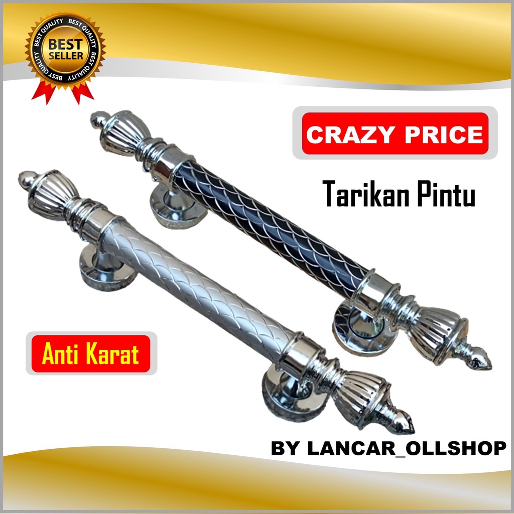 Handle Pintu Rumah 35 Cm / Gagang Pintu Rumah / Tarikan Pintu Kupu Tarung / Pegangan Pintu Minimalis 2 Pintu / Tarikan Pintu Rumah Sisik Naga