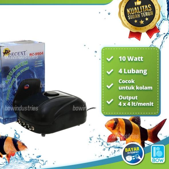 Mesin Aerator Pompa Udara Aquarium Kolam Ikan 4 Lubang RC 9904