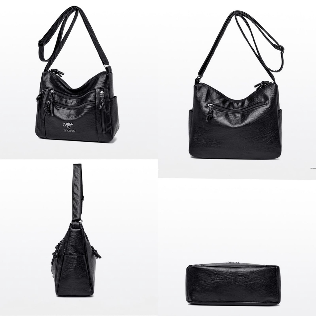 TAS SELEMPANG WANITA JINGPIN BRANDED KULIT HITAM SUNNY TA691B5 IMPORT BRANDED SLING BAG KOREA REMAJA KEKINIAN FASHION PREMIUM MURAH CEWEK SIMPLE BATAM