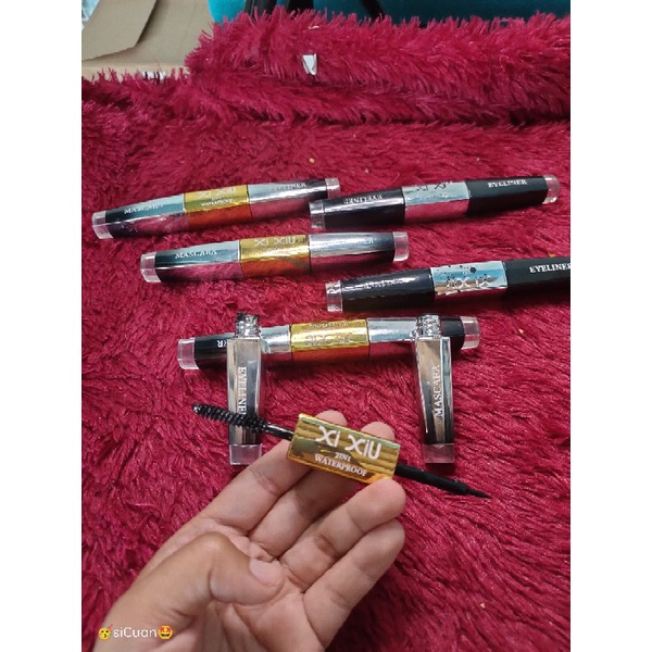 eyeliner+maskara xiuxiu