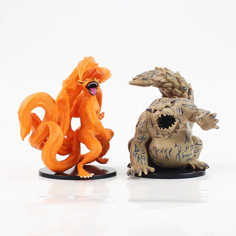 Jual Action Figure Anime Naruto Kyuubi Kurama & Ichibi Shukaku Isi 2pcs
