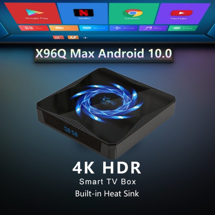 Produk Terbaru Tv Box X96Q Max Android 10 4Gb Ram 32Gb Rom Tv Box X96Q Max 4Gb