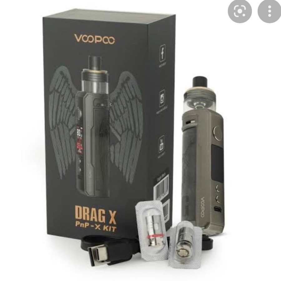 VAPOOR DRAG X PNP X PODS KIT FULL SET BATERAI