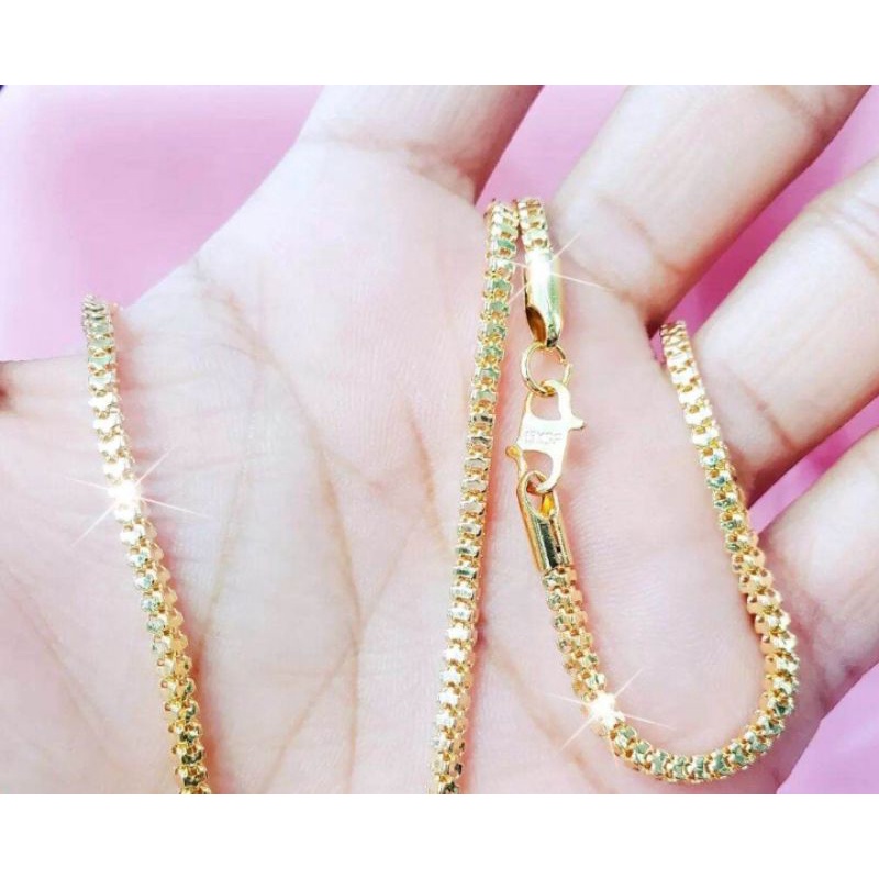 Kalung wanita italy kalung Milano kaca kalung titanium awet tidak luntur