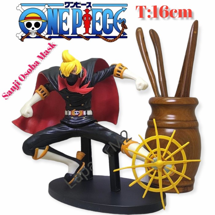 ACTION FIGURE SANJI OSOBA MASK ONE PIECE BATTLE RECORD COLECTION