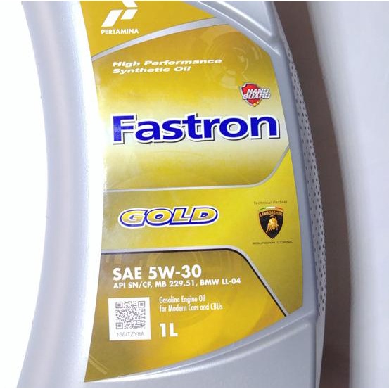 Oli Mesin Mobil Motor Fastron Gold 5W-30 (1 Liter)