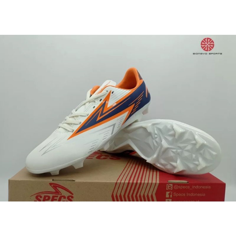 Sepatu Bola Specc Accelelator Lightspeed Super White