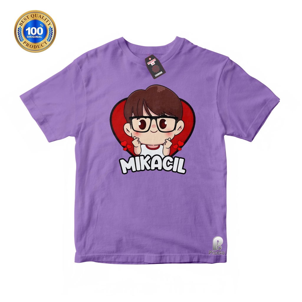 KAOS ANAK MIKACIL YOUTUBER GAME BAHAN COTTUN 2-10 Tahun UNISEX