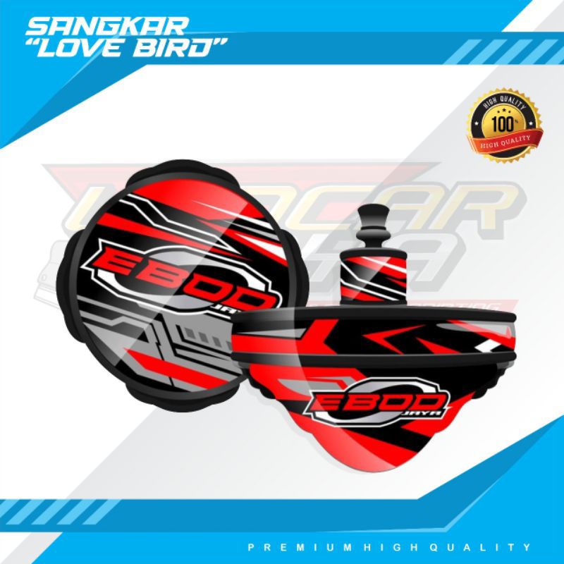 Stiker Sangkar Lovebird Stiker Decal Tebok Lovebird Motiv Ebod Jaya