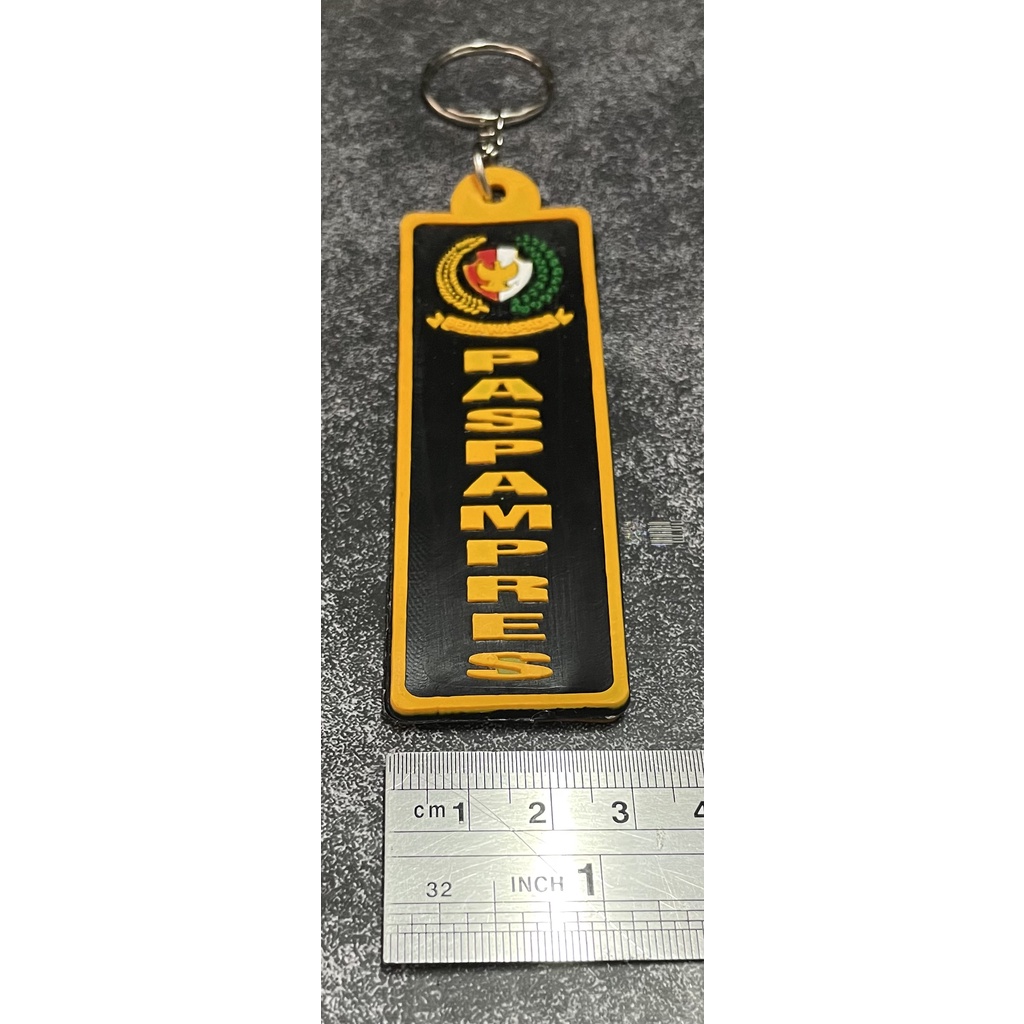 Gantungan Kunci Paspampres (Pjg) | Keychain | Gantungan Kunci Karet Paspampres