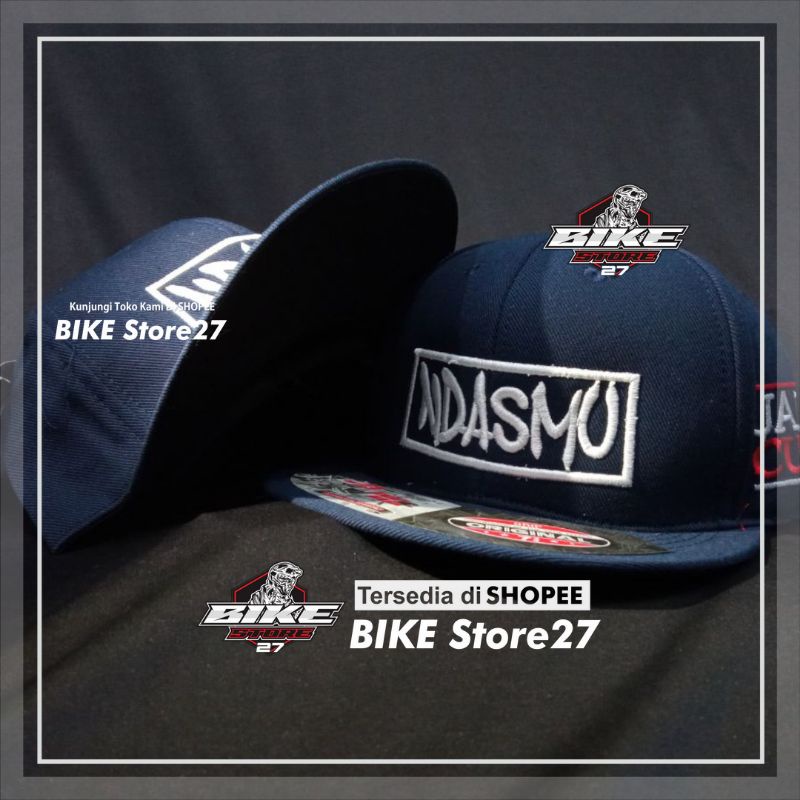 Topi Ndasmu kotak navy/ 160/ Topi Surfing/ Topi Snapback / Topi  Anime/ Topi Hip Hop/ Yako Store/ To