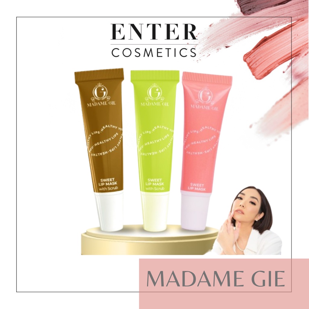 Madame Gie Sweet Lip Mask - Lip Scrub Vitamin E Lip Balm Moisturizer Serum Pencerah Bibir