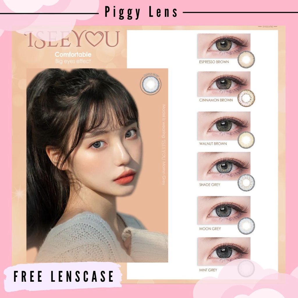 SOFTLENS NATURAL I SEE YOU OMEGA NORMAL &amp; MINUS 0.50 s/d 3.00 + FREE LENSCASE