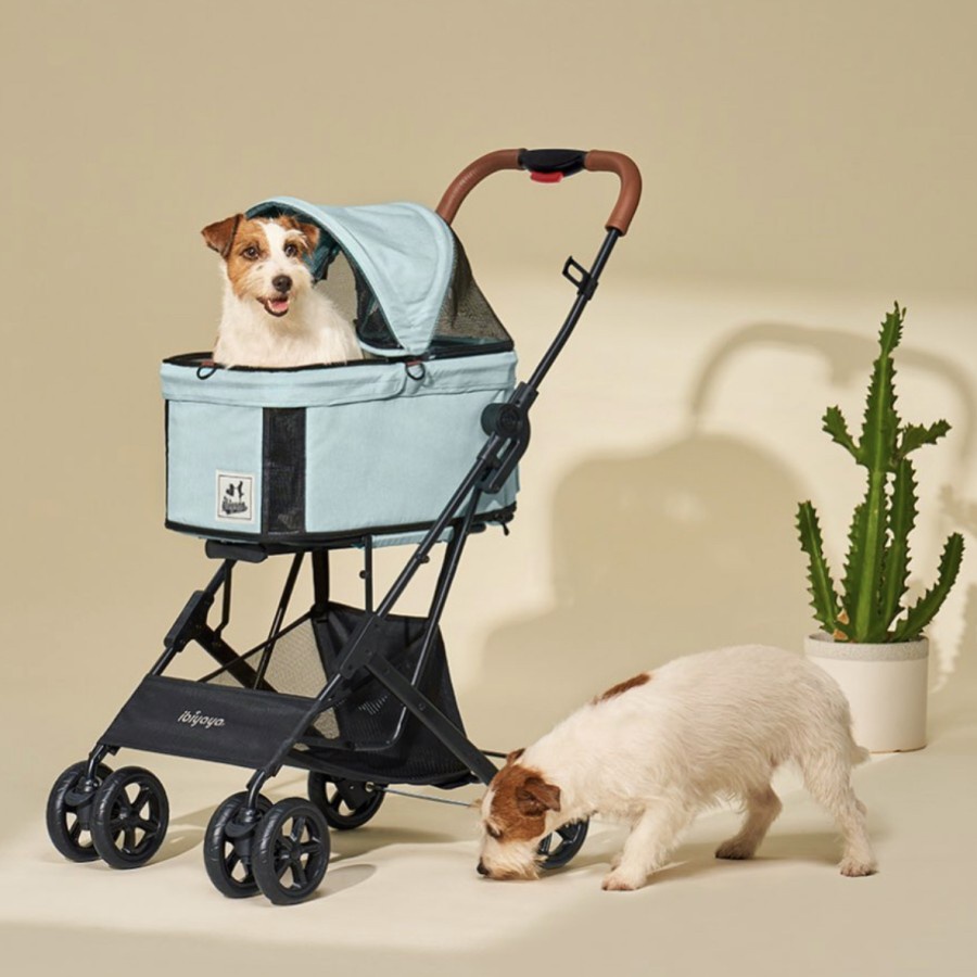 PET STROLLER IBIYAYA LUXURY PET STROLLER / STROLLER ANJING / STROLLER KUCING/ MINT Travois Tri-fold 