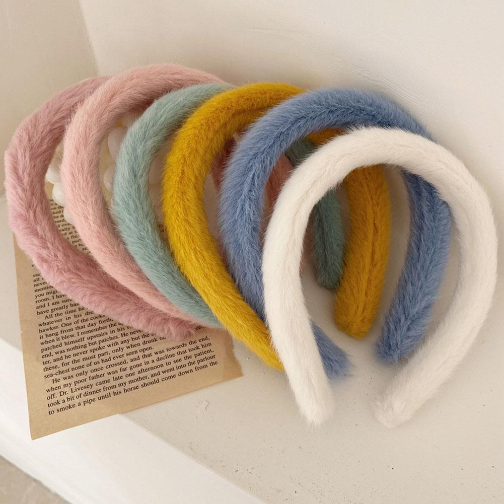 BANDO BULU MANTEL MUSIM DINGIN KOREAN STYLE HAIRBAND ( WARNA RANDOM )