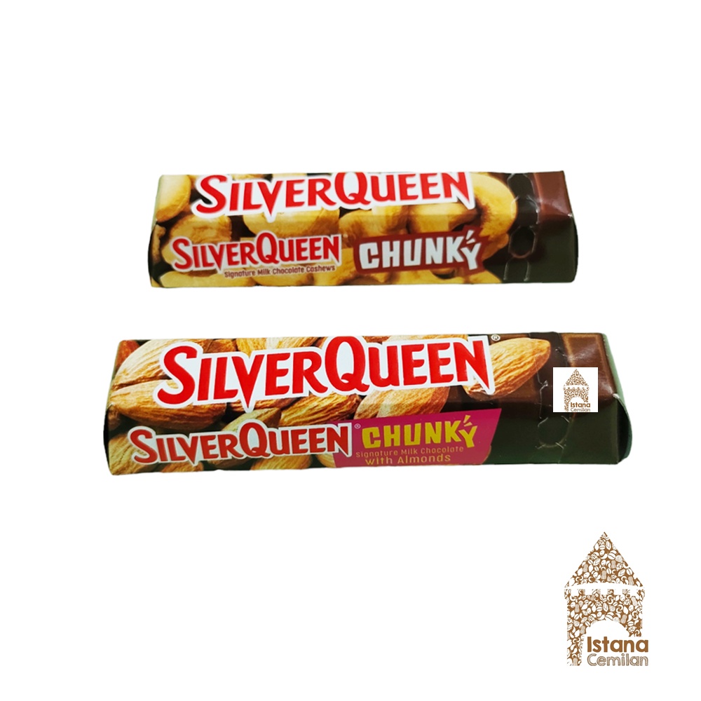 Silver Queen Chunky Bar 30 Gram . SilverQueen Almond / Cashew