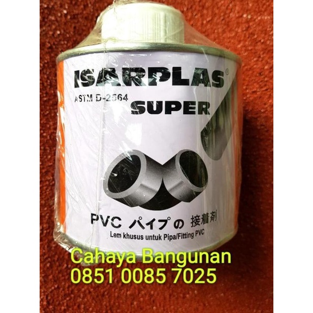 

Lem Pipa Pvc Pralon ISARPLAS Kaleng Besar 400Gr 400Gram 400 G Gr Gram