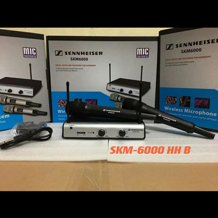 {MusikStore} MIC/MICROPHONE WIRELESS SHURE SKM 6000/SKM6000 2 MIC PEGANG Murah