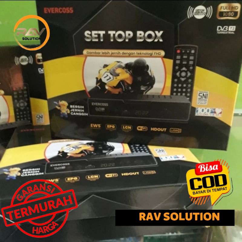 SET TOP BOX EVERCOSS MEGABOX + DONGLE