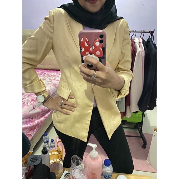 blazer Kuning brand ELLE