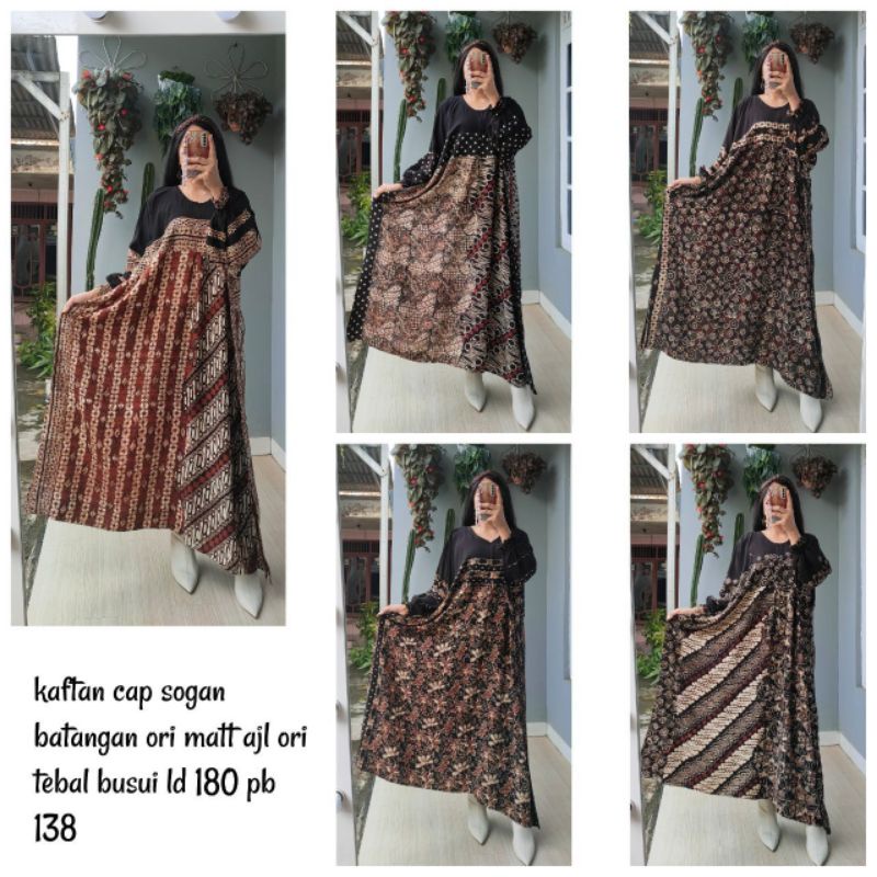 GAMIS JUMBO,  KAFTAN BATIK CAP