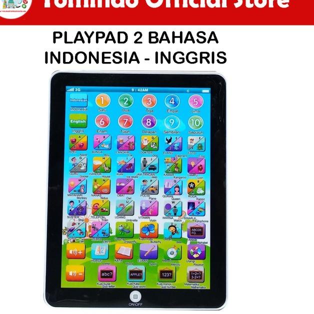 Tomindo Mainan Edukasi Anak Ipad Playpad 2 Bahasa Maenan Edukatif Anak