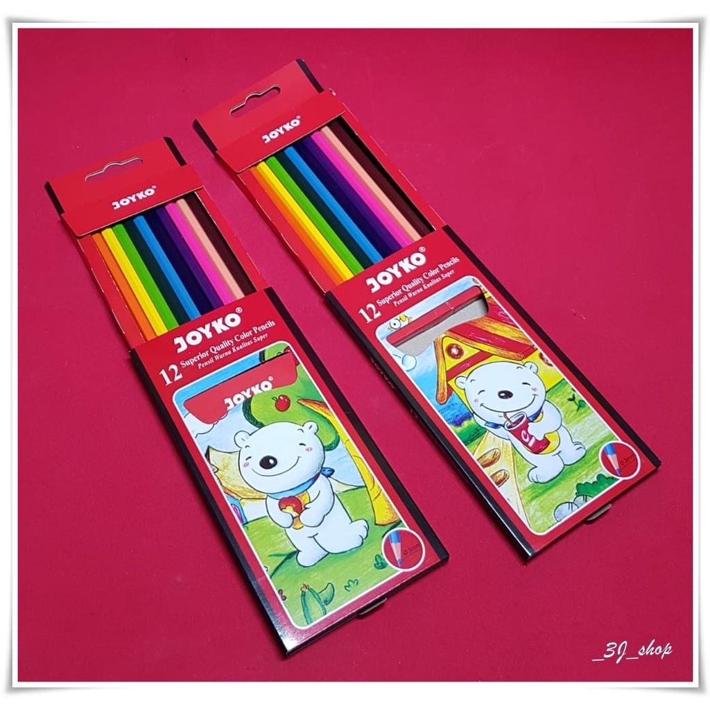 

0709-Pensil Warna Panjang Joyko CP12PB / Crayon 12 Warna Joyko / Crayon 12 Warna Cerah Top Quality / Set Alat Menggambar Melukis / Oil Pastel Joyko 12 Colours / Krayon Minyak Pastel 12 Warna