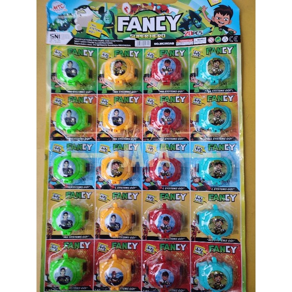 Mainan Senjata Super Hero Kecil Lembar an Isi 20 Pcs