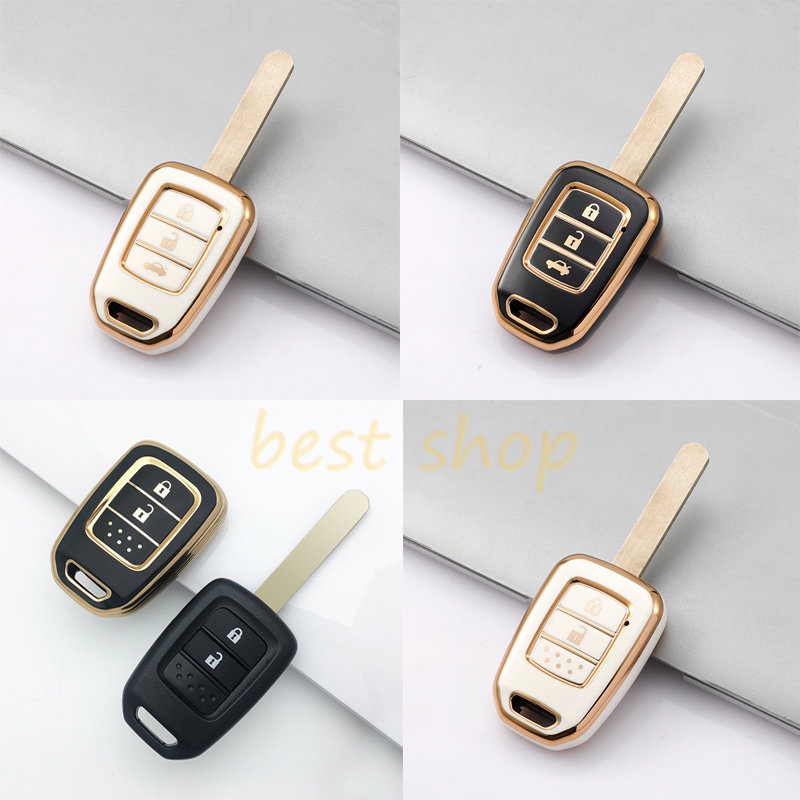 Casing Kunci Remote Mobil Honda City HRV Jazz BRV 2 / 3 Tombol Bahan TPU