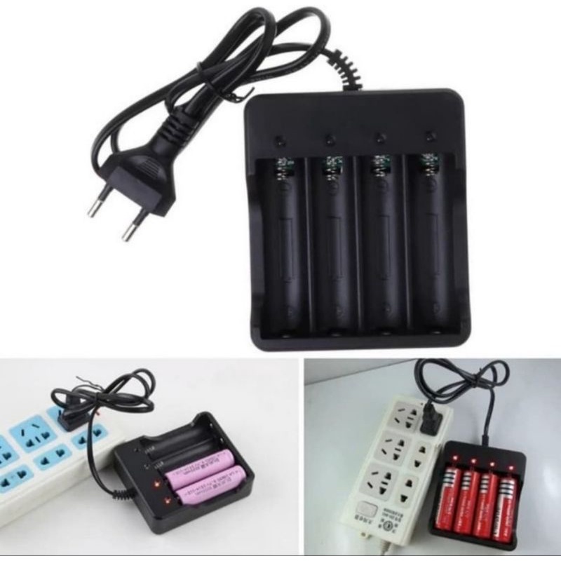 charger batre 4 slot baterai