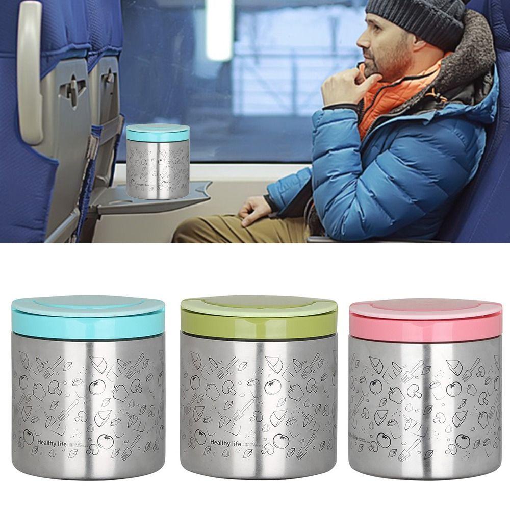 R-FLOWER Thermal Insulation Lunch Box Portable Untuk Pelajar Pekerja Kantor Dengan Pegangan Wadah Makanan