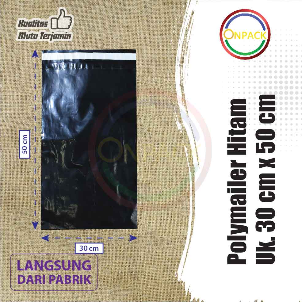 Jual Kantong Amplop Plastik Polymailer Pe Ukuran 30x50 Cm 1 Pack Isi 100 Dengan Lem Perekat 5512