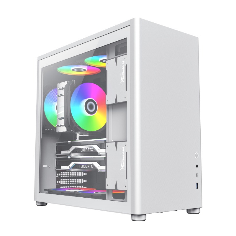 Gamemax Spark Pro White Casing PC Gaming