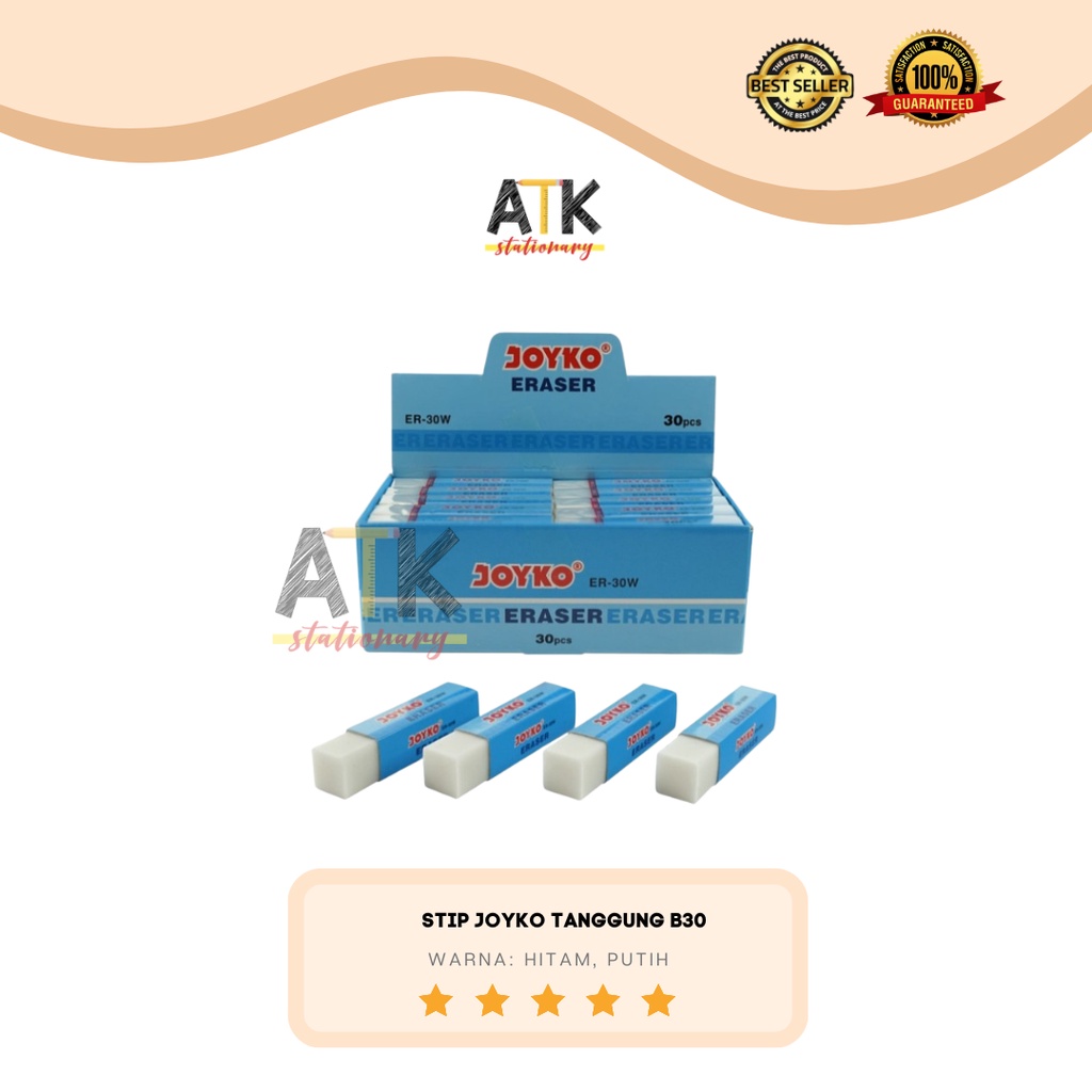 

Stip Penghapus Joyko Medium Hitam/Putih 1 Pcs atk