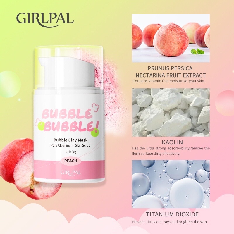 [BISA COD] Girlpal Bubble Clay Mask 30g