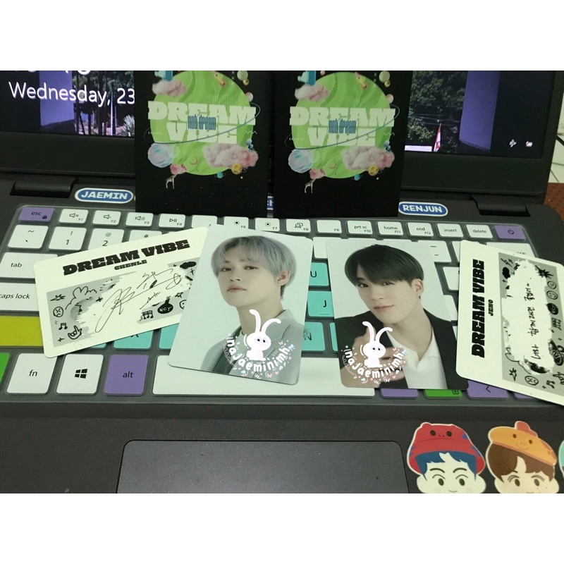 NCT DREAM PC PHOTOCARD DREAM VIBE SCRATCH 2ND MD MERCHANDISE JENO CHENLE SET