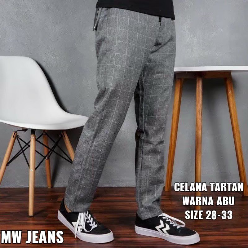 CELANA TARTAN TERBARU // TARTAN CHINO // CELANA TARTAN PRIA FORMAL // SIZE 28 -33